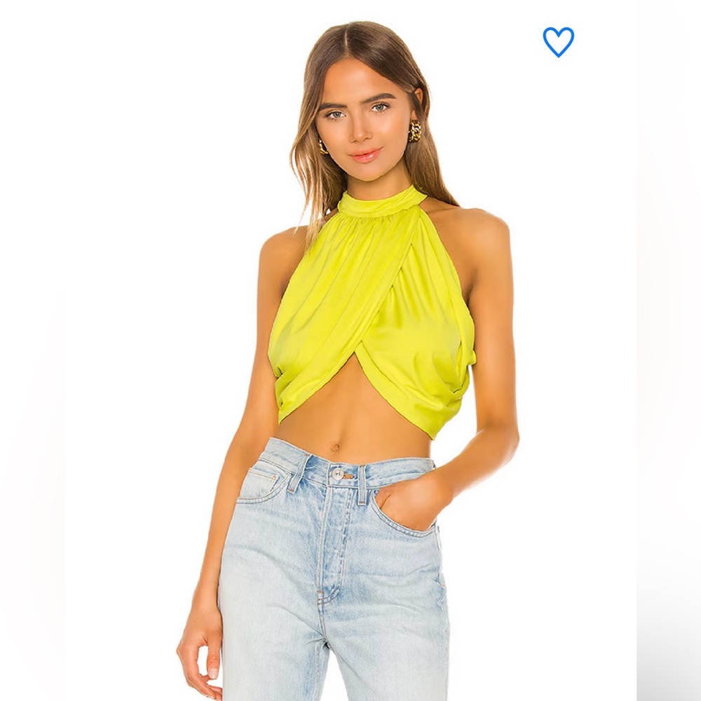 Superdown Emani Crop Top - Chartreuse